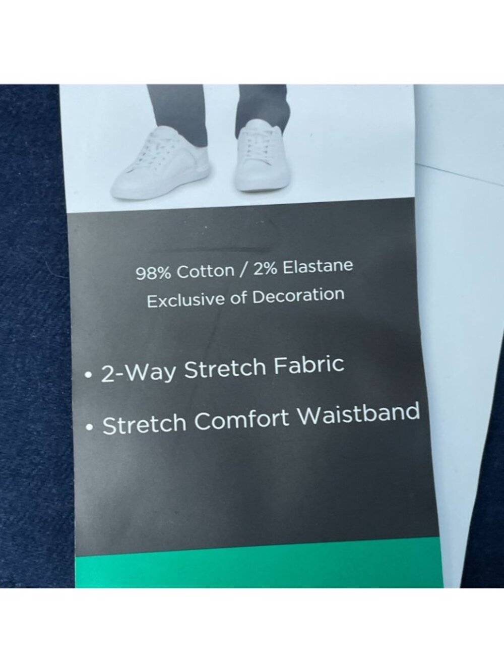 Kirkland Signature Men's 38x32 Navy 5-Pocket Stretch Pants d1753 - Picture 9 of 11